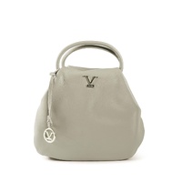 V Italia Womens Leather Shoulder Bag Grey - One Size