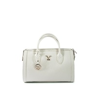 V Italia by VERSACE Womens White Leather Satchel Handbag - One Size