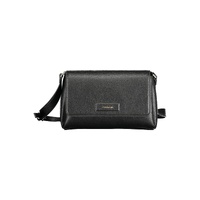 Calvin Klein Women's Elegant Black Shoulder Bag with Logo Detail - One Size