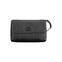 Calvin Klein Women&#39;s Chic Black Shoulder Bag with Contrasting Details - One Size
