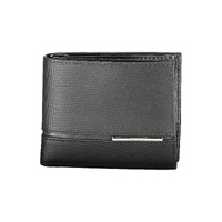 Calvin Klein Men's Black Leather Wallet - One Size