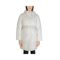 Calvin Klein Jeans Women's Cream Nylon Jackets &amp; Coat - 42 IT