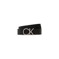 Calvin Klein Women&#39;s Black Leather Belt - 80 cm