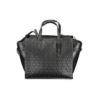 Calvin Klein Women's Elegant Black Recycled Polyester Handbag - One Size