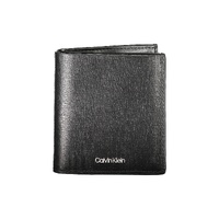 Calvin Klein Men's Black Leather Wallet - One Size