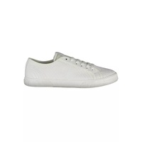 Calvin Klein Men's White Cotton Sneaker - 44 EU