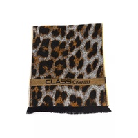 Cavalli Class Men&#39;s Elegant Animalier Fantasy Logo Scarf - One Size