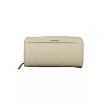 Calvin Klein Women's Beige Polyethylene Wallet - One Size