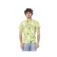 Cavalli Class Men&#39;s Green Cotton T-Shirt - M