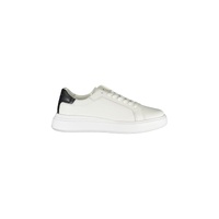 Calvin Klein Men's Sleek White Sneakers with Contrast Accents - 41 EU