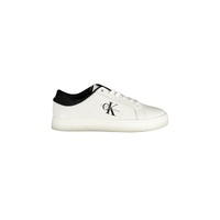 Calvin Klein Men's White Polyester Sneaker - 40 EU
