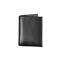 Calvin Klein Men's Black Leather Wallet - One Size