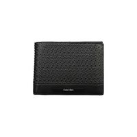 Calvin Klein Men's Black Leather Wallet - One Size