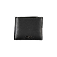 Calvin Klein Men's Black Leather Wallet - One Size