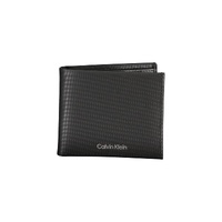 Calvin Klein Men's Black Leather Wallet - One Size