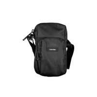 Calvin Klein Men&#39;s Black Polyester Shoulder Bag - One Size