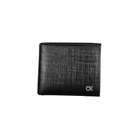 Calvin Klein Men's Black Leather Wallet - One Size