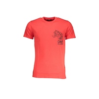 Cavalli Class Men's Red Cotton T-Shirt - L