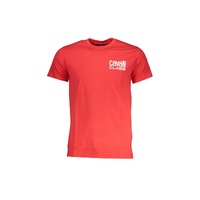 Cavalli Class Men&#39;s Red Cotton T-Shirt - XL