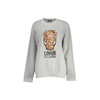 Cavalli Class Women's Gray Cotton Sweater - S