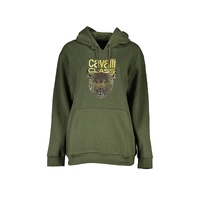 Cavalli Class Women's Green Cotton Sweater - L