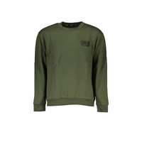 Cavalli Class Men's Green Cotton Sweater - S