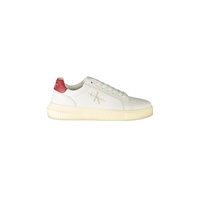 Calvin Klein Men's White Polyester Sneaker - 40 EU
