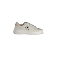 Calvin Klein Women&#39;s White Polyester Sneaker - 36 EU