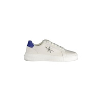Calvin Klein Men's White Polyester Sneaker - 40 EU