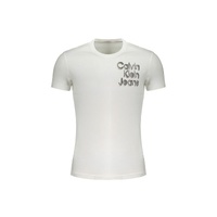 Calvin Klein Men's White Cotton T-Shirt - XL