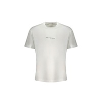 Calvin Klein Men's White Cotton T-Shirt - XL