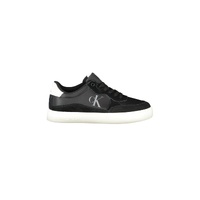 Calvin Klein Men&#39;s Black Polyester Sneaker - 42 EU
