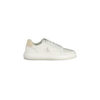Calvin Klein Men's White Polyester Sneaker - 40 EU