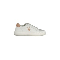 Calvin Klein Women's White Polyester Sneaker - 40 EU