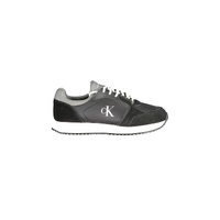 Calvin Klein Men's Black Polyester Sneaker - 40 EU