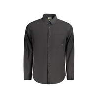Calvin Klein Men&#39;s Black Cotton Shirt - L