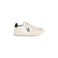 Calvin Klein Women's White Polyester  Sneaker - 37 EU