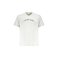 Calvin Klein Men's Gray Cotton  T-Shirt - XL