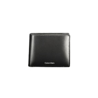 Calvin Klein Men's Black Leather  Wallet - One Size