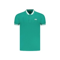 Cavalli Class Men's Green Cotton Polo Shirt - XL