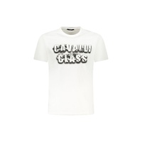 Cavalli Class Men's White Cotton  T-Shirt - M