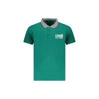 Cavalli Class Men's Green Cotton Polo Shirt - L
