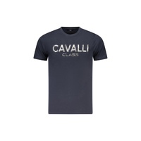 Cavalli Class Men's Blue Cotton  T-Shirt - L