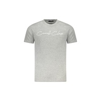 Cavalli Class Men&#39;s Gray Cotton T-Shirt - XL