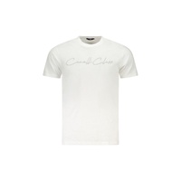 Cavalli Class Men&#39;s White Cotton  TShirt - M