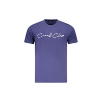 Cavalli Class Men's Blue Cotton  T-Shirt - XL
