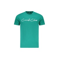 Cavalli Class Men&#39;s Green Cotton  T-Shirt - 2XL