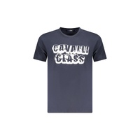 Cavalli Class Men&#39;s Blue Cotton  T-Shirt - 2XL