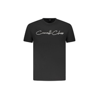 Cavalli Class Men's Black Cotton T-Shirt - 2XL