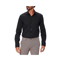 Calvin Klein Men&#39;s Black Cotton Shirt - 42 EU